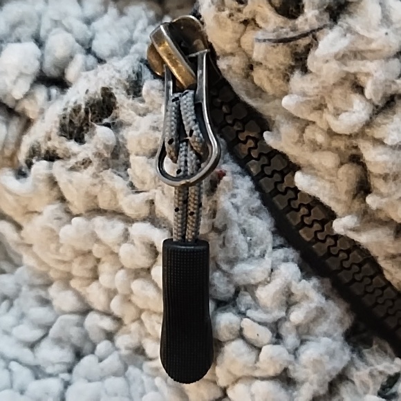 Gray zip sweater Thick Soft Teddy Bear Fleece Winter Weather XL STILLWATER SUPPL - Picture 8 of 8